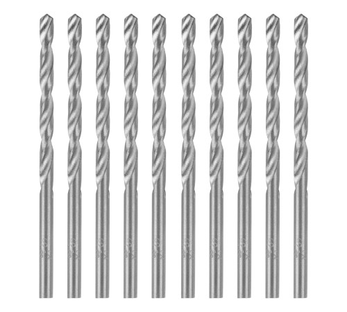 Сверло по металлу, 3.8 мм, полированное, HSS, 10 шт, цилиндрический хвостовик Matrix