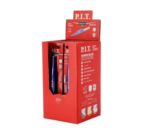 Маркер строительный перманентный P.I.T. DRUA HMKP02-1452