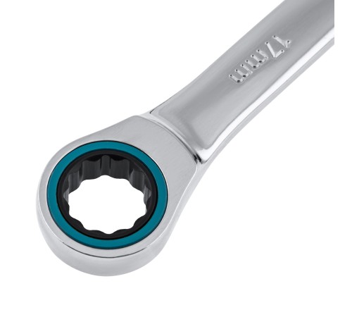 Набор ключей комбинированных с трещоткой, 8-19 мм, 7 шт, CrV Gross