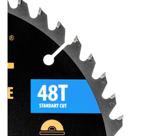Пильный диск по дереву ф216 х 20 мм, 48 зубьев Denzel