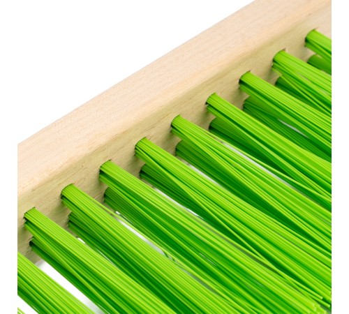 Щетка-сметка двухрядная, 280 мм, деревянная ручка Сибртех