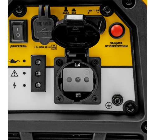 Генератор инверторный GS-1100iS, 1,1 кВт, 230 В, закрытый корпус, ручной старт DENZEL