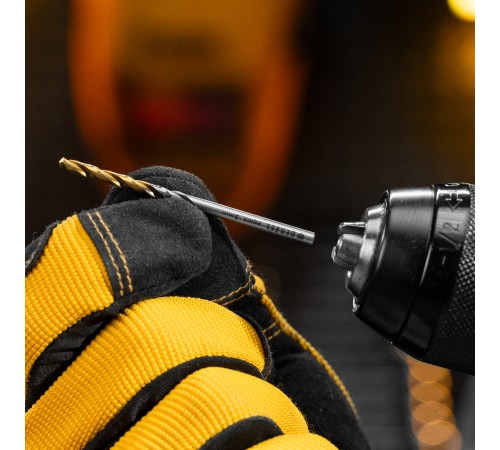 Набор сверл по металлу, 1-10 мм, Р6М5-TiN, Golden Tip, 10 шт Denzel