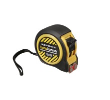 Рулетка 10x25мм, 2 стопа, компактный корпус, мощный магнит, Hanskonner