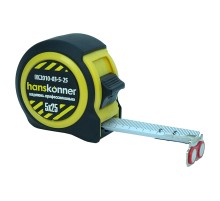 Рулетка 5x25мм, 2 стопа, компактный корпус, мощный магнит, Hanskonner Рулетка 5x25мм, 2 стопа, компактный корпус, мощный магнит, Hanskonner