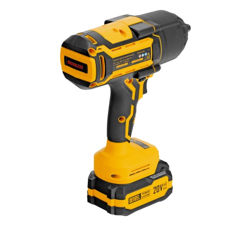 Гайковерт ударный аккумуляторный бесщет. CIWH-BL-20-1000, Li-Ion, 20 В// Denzel