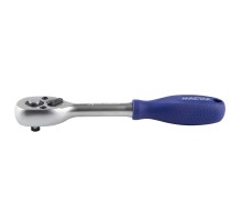 Трещотка 1/4", 72 зубца, флажковая с кнопкой МАСТАК 010-21626H