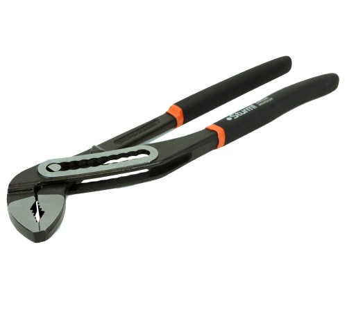 Клещи переставные, 300мм, зев 67мм, коробчатый шарнир, ПВХ рукоятки, Sturm!