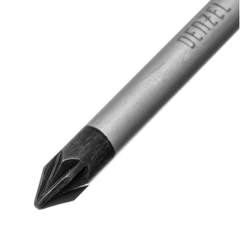 Отвертка, PZ1x75 мм, S2, 3к рукоятка Denzel