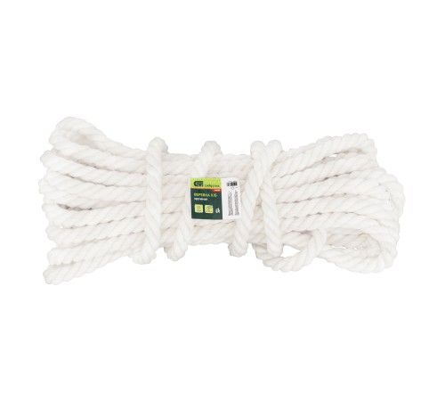 Веревка х/б, D 18 мм, L 11 м, крученая, 567 кгс Сибртех Веревка х/б, D 18 мм, L 11 м, крученая, 567 кгс Сибртех