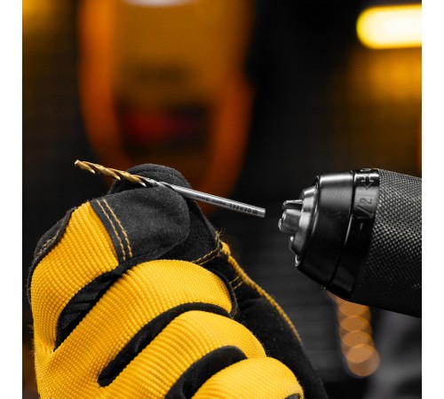 Набор сверл по металлу, 1,5-6,5мм, Р6М5-TiN, Golden Tip, 13 шт Denzel