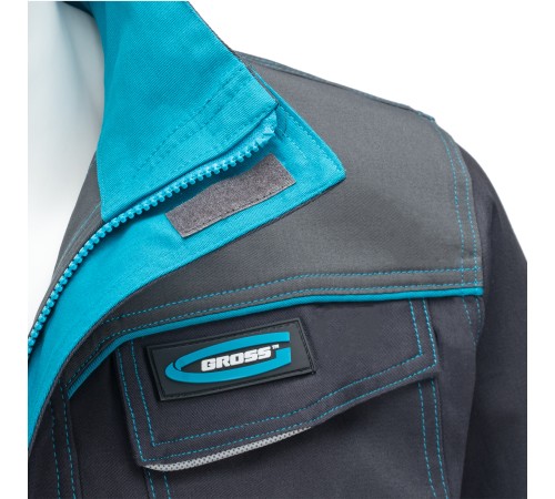 Куртка профессиональная рабочая, 97% хлопок 3% спандекс, XL Gross