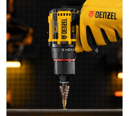 Сверло ступенчатое 4-6-8-10-12-14-16-18-20 мм, Р6М5К5, 6-гр. хвостовик Denzel