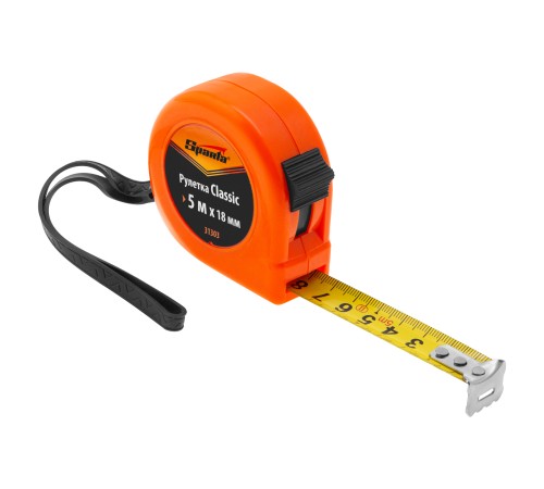 Рулетка Classic,5 м х 18 мм,пластиковый корпус Sparta