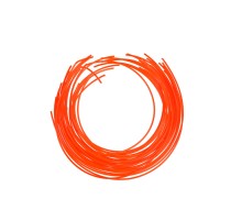 Леска для триммера, d=2.0мм, l=30 см, КРУГ, оранжевый. НАРЕЗАННАЯ, 30 шт, СОЮЗ