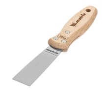 Шпательная лопатка из нержавеющей стали, 30 мм, буковая рукоятка, EFP Matrix