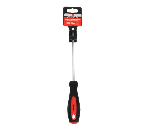 Отвертка Anti-Slip, SL6 х 150 мм, CrV, двухкомпонентная рукоятка Matrix Отвертка Anti-Slip, SL6 х 150 мм, CrV, двухкомпонентная рукоятка Matrix