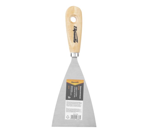 Шпательная лопатка из углеродистой стали, 80 мм, деревянная ручка Sparta