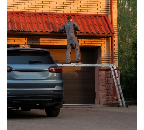 Лестница шарнирная алюминиевая, 4 х 5 ступеней, Сибртех