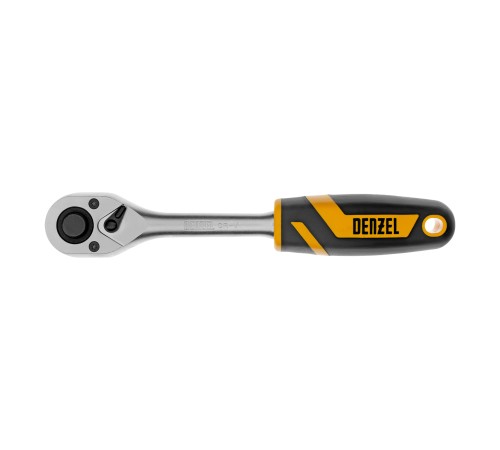 Ключ-трещотка 1/2", 90 зубьев, с быстрым сбросом, CrV Denzel Ключ-трещотка 1/2", 90 зубьев, с быстрым сбросом, CrV Denzel