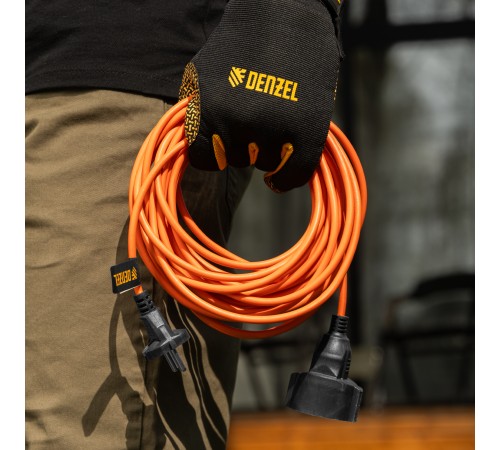 Удлинитель-шнур силовой Garden Series, б/з, ПВС, 10м, 1 розетка, 2 x 1 мм, Denzel