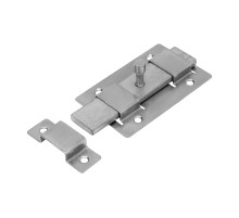 Задвижка дверная ЗД-02, цинк, (Металлист)