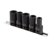 Набор специальных головок 1/2", для монтажа / демонтажа тормозных суппортов, 5 предметов KING TONY 9BC4A05MP