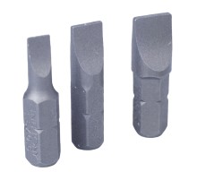 Набор вставок (бит) 1/4", шлицевые, 4,5х0,6, 6,5х1,2, 8,0х1,2, 3 предмета KING TONY 1003LQ