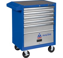Тележка инструментальная, 5 выдвижных ящиков и отсек, "ПРИМА", синяя МАСТАК 522-05581B