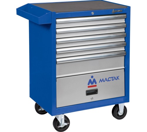 Тележка инструментальная, 5 выдвижных ящиков и отсек, "ПРИМА", синяя МАСТАК 522-05581B