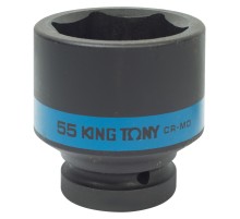 Головка торцевая ударная шестигранная 1", 55 мм KING TONY 853555M Головка торцевая ударная шестигранная 1", 55 мм KING TONY 853555M