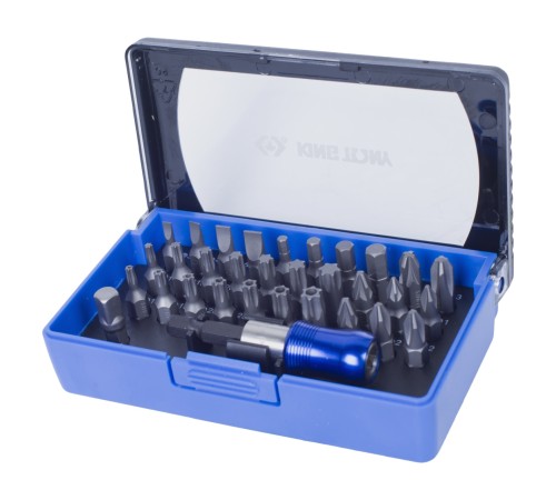 Набор вставок (бит) 1/4", PH, PZ, Hex, Torx, Slotted, 32 предмета KING TONY 1032CQ Набор вставок (бит) 1/4", PH, PZ, Hex, Torx, Slotted, 32 предмета KING TONY 1032CQ