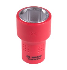 Головка торцевая диэлектрическая шестигранная 1/2", 24 мм KING TONY 4335VE24M