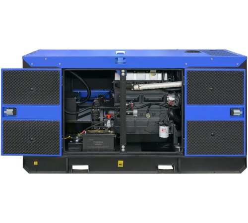 Дизельный генератор ТСС ЭД-24-Т400 с АВР в шумозащитном кожухе на прицепе