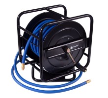 Шланг пневматический 10х15 мм, 20 м, на открытой катушке, ПВХ композитный, резьба 1/4" МАСТАК 684-10120HR