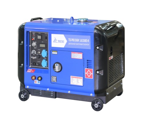 Дизельный сварочный генератор в кожухе TSS PRO DGW 3.0/250ES-R Дизельный сварочный генератор в кожухе TSS PRO DGW 3.0/250ES-R