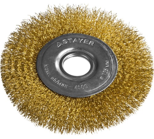 STAYER Ø 125 мм, щетка дисковая для УШМ 35122-125 STAYER Ø 125 мм, щетка дисковая для УШМ 35122-125