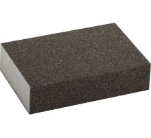 ЗУБР Р80, 100 х 68 х 26 мм, водостойкая, четырехсторонняя шлифовальная губка (35611-080)
