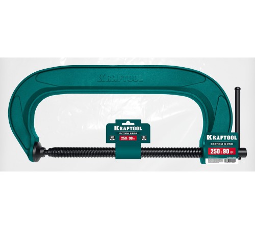 KRAFTOOL Extrem-250, 250 х 90 мм, струбцина G-образная (32229-250-90) KRAFTOOL Extrem-250, 250 х 90 мм, струбцина G-образная (32229-250-90)