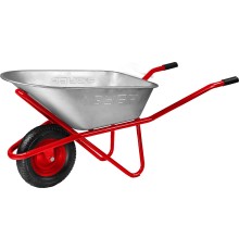ЗУБР Т-12, 90 л, 180 кг, одноколесная, пневматическое колесо, строительная тачка (39960) ЗУБР Т-12, 90 л, 180 кг, одноколесная, пневматическое колесо, строительная тачка (39960)