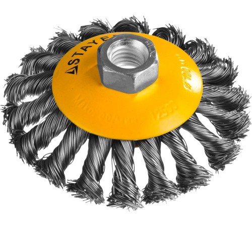 STAYER Ø 100 мм, щетка коническая для УШМ 35135-100 Профессионал STAYER Ø 100 мм, щетка коническая для УШМ 35135-100 Профессионал