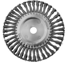 MIRAX 200 мм, жгутированная стальная проволока 0.5 мм, щетка дисковая для УШМ (35140-200)