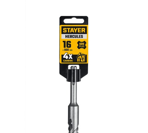 STAYER HERCULES-4Х 16x800 мм, SDS-plus бур (29290-800-16) STAYER HERCULES-4Х 16x800 мм, SDS-plus бур (29290-800-16)