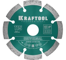 KRAFTOOL LASER-UNIVERSAL 115 мм (22.2 мм, 10х2.2мм), алмазный диск (36680-115)