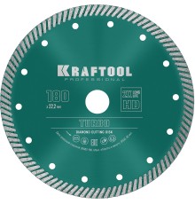 KRAFTOOL Turbo, 180 мм, (22.2 мм, 10 х 2.6 мм), сегментированный алмазный диск (36682-180)
