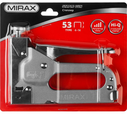 MIRAX скобы 53, степлер с регулировкой силы удара 3144 MIRAX скобы 53, степлер с регулировкой силы удара 3144