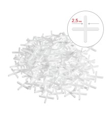ЗУБР 2.5мм, 150 шт, крестики для плитки (33811-2.5)