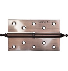 ЗУБР 125 х 75 х 2.5 мм, разъемная, левая, цвет старая медь (AC), 2 шт, карточная петля (37605-125-6L)