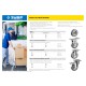 ЗУБР 100 мм, 65 кг, колесо неповоротное 30956-100-F