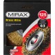MIRAX Ø 125 мм, щетка-крацовка дисковая для УШМ 35141-125